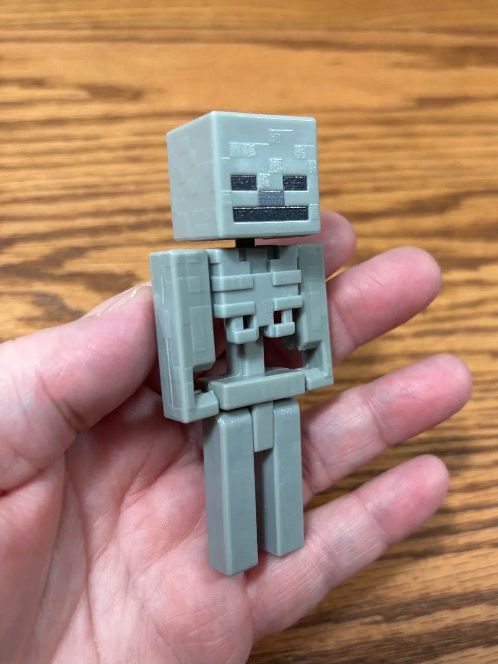 Minecraft Gray Skeleton Action Figure Toy 3.5 Inch